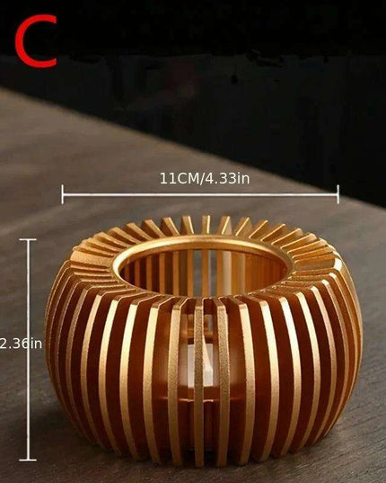 Elegant Bamboo Candle Warmer for Authentic Tea Ceremonies