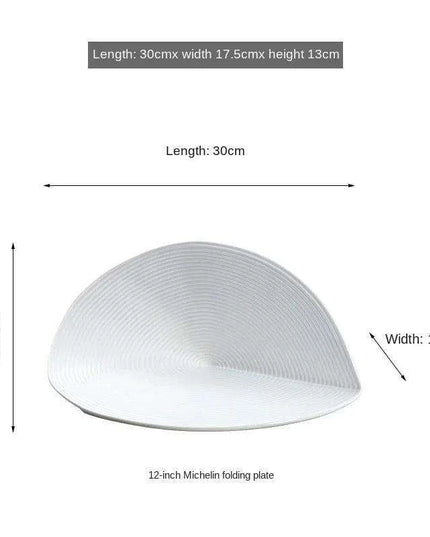 Artisan White Ceramic Dinner Plate Collection - Unique Handcrafted Design for Elegant Entertaining