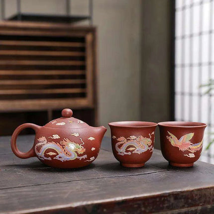 Artisan Authentic Teapot with Magical Color-Changing Infuser - Elevate Your Tea Ritual