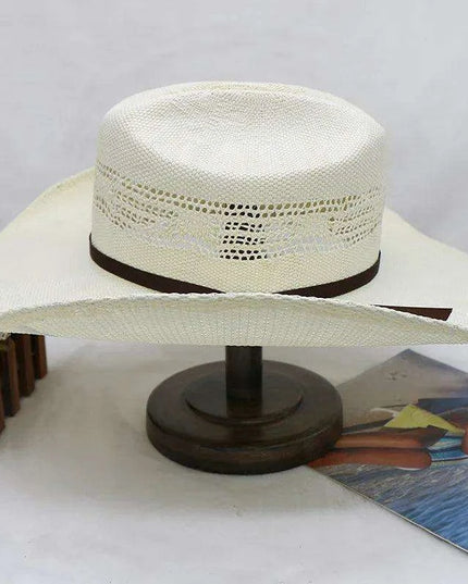 Handcrafted Stiff Cowboy Hat: Essential Summer Accessory for Men’s Wild West Fashion