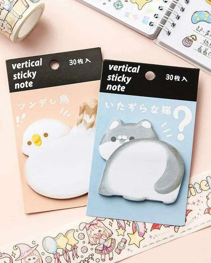 Animal Friends Sticky Note Collection - 30 Sheets of Fun Designs