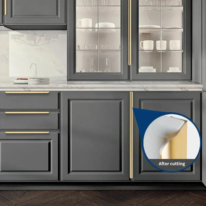 Modern Aluminum Alloy Cabinet Pull Handles - Set of 3