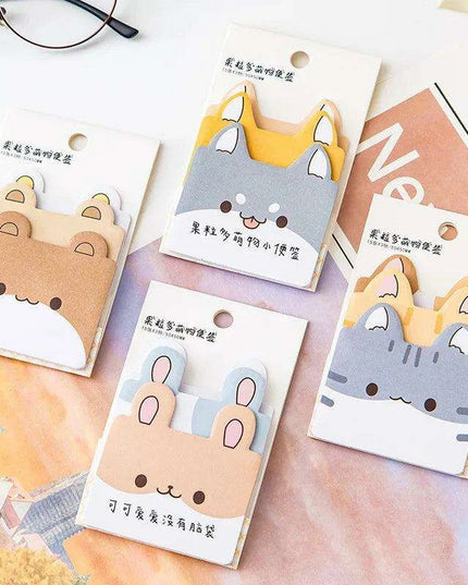 Adorable Kawaii 3-Layer Sticky Notes Collection - Fun Memo Pad with 45 Sheets