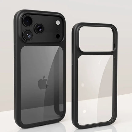 Smart Camera Touch Button Crystal Clear Blackplate Phone Case For iPhone 18 17 Pro Max 18Pro Soft Silicone Edge Shockproof Cover smart-camera-touch-button-crystal-clear-blackplate-phone-case-for-iphone-18-17-pro-max-18pro-soft-silicone-edge-shockproof-cover