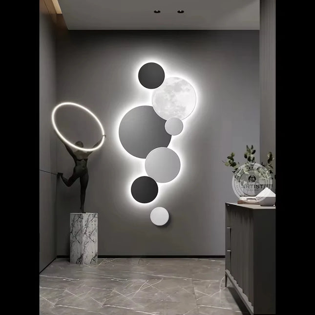 LED Moon Wall Painting Lamp