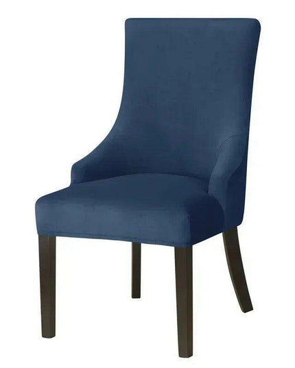 Luxe Stretch Velvet Slipcovers for High-Back Sloping Arm Chairs - Elegant Furniture Protection for Home and Events