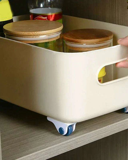 4-Pack Self-Adhesive Mute Caster Wheels for Easy Furniture Mobility