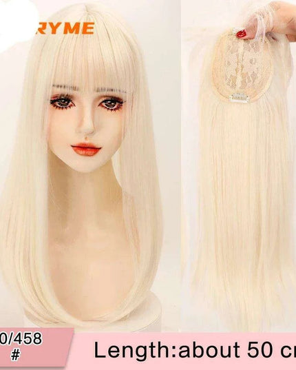 Seamless White Hair Clip-In Bangs for Effortless Style Transformation
