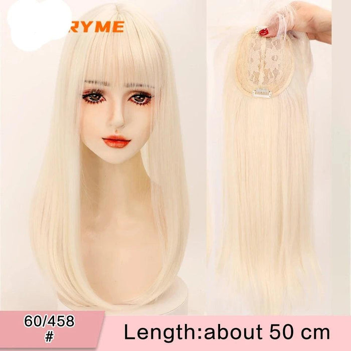 Seamless White Hair Clip-In Bangs for Effortless Style Transformation