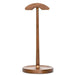 Elegant Walnut and Copper Earphone Stand - Chic Organizer for a Refined Workspace