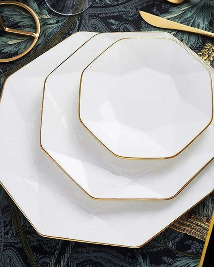 Nordic Elegance 60-Piece Bone China Dining Set