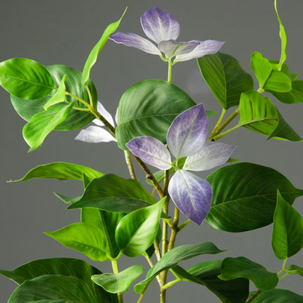 82-144cm Large Artificial Ficus Tree Fake Magnolia Plants Branch Tall