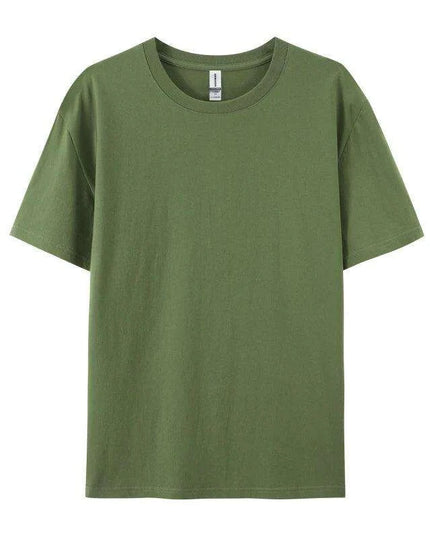 Unisex 280g Cotton Crewneck T-shirt - 20 Vibrant Colors Available, Short Sleeve Loose Fit