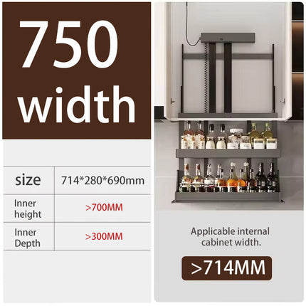 Smart Kitchen Lift Basket – Electric, Space-saving Organizer