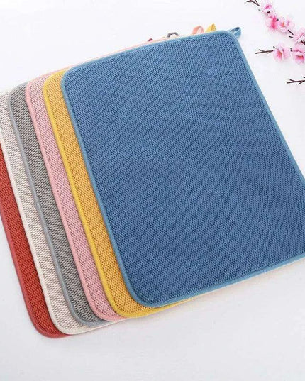 Super Absorbent Microfiber Kitchen Drying Mat - Essential Countertop Organizer
