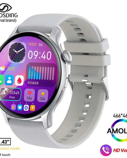 Chic Women's Bluetooth Smartwatch with Customizable AMOLED Screen and NFC Functionality