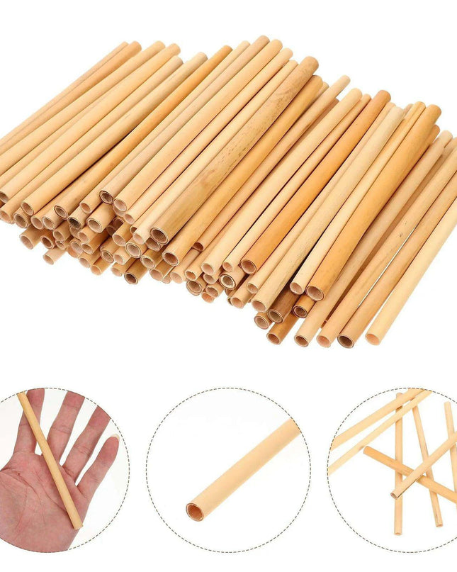100 Count Eco-Friendly Bamboo Bee Tubes for Enhanced Pollination