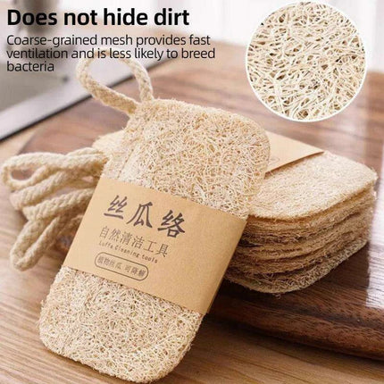 Eco-Friendly Loofah Dish Scrubber Pad Made from Natural Plant Fibers