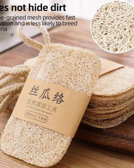 Eco-Friendly Loofah Dish Scrubber Pad Made from Natural Plant Fibers