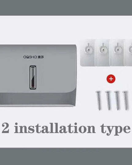 Stylish Wall-Mounted ABS Tissue Dispenser - A Chic Solution for Kitchen and Bathroom Organization