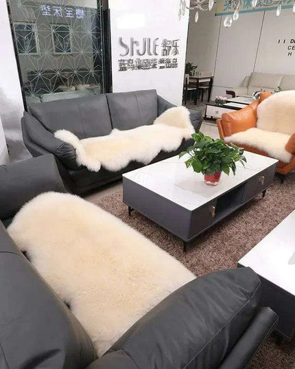 Sumptuous Authentic Australian Sheepskin Wool Area Rug - Cozy and Chic Home Accent Mat