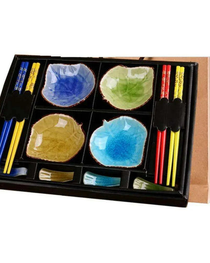 Japanese Culinary Elegance: Premium Ceramic Dining Set for Exquisite Meals