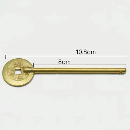 Antique Bolt Straight Lock Bolt Chinese Furniture Hardware Brass Locki
