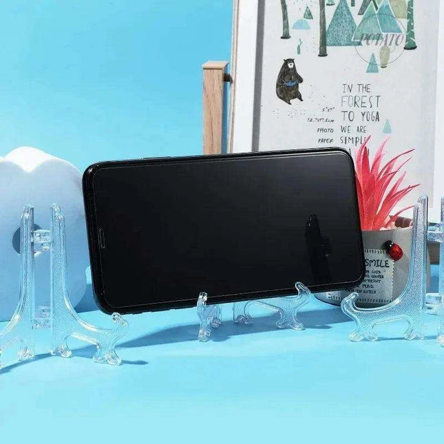 20-Piece Versatile Display Stands in Clear and Black for Stylish Home Showcasing