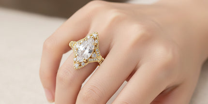 Huitan Sparkling Cubic Zirconia Engagement Ring - Elegant Wedding Jewe