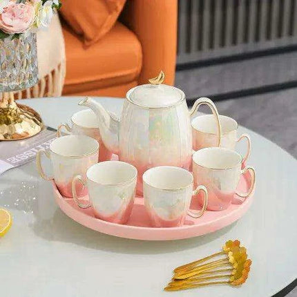 Sophisticated European Tea and Coffee Ceremony Set: Transform Your Tea Rituals with Timeless Charm