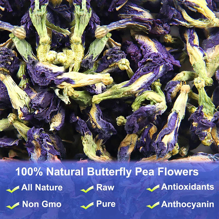 Thai Blue Butterfly Pea Flower Tea - Pure Elixir for Immunity & Glowing Skin