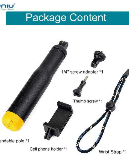 Multi-Functional Floating Action Camera Pole and Tripod Bundle for Water Photography