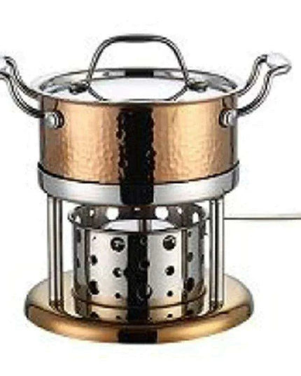 Solo Dining Stainless Steel Pot Set with Integrated Alcohol Burner