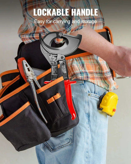 Heavy-Duty Ratcheting Cable Cutter - Precision Cutting Tool for Industry Professionals