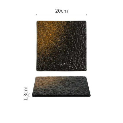 Elegant Japanese Square Platter for Stunning Culinary Presentations