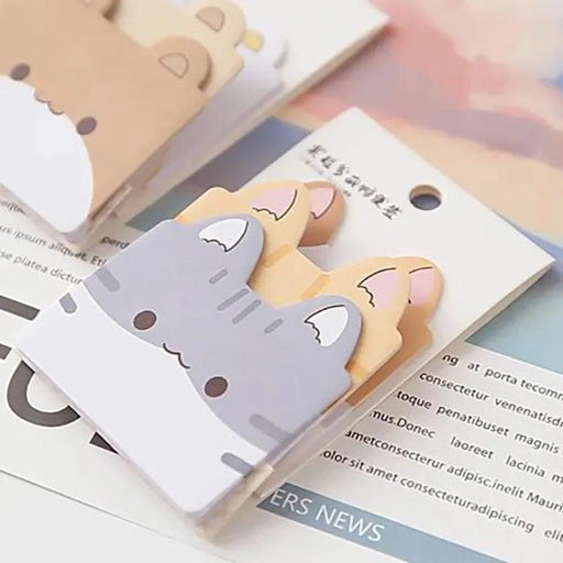 Kawaii 3-Layer Sticky Notes Set - Cute Memo Pad with 45 Sheets