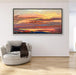 Tranquil Horizon Large Handmade Abstract Oil Painting for Peaceful Home Decor