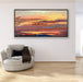 Evening Sky Hand-Painted Canvas Landscape Art for Modern Living Room Décor