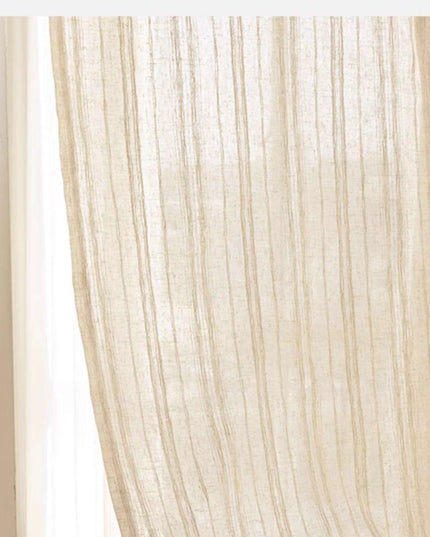 Elegant Japanese Lace Curtains with Cotton Tassels