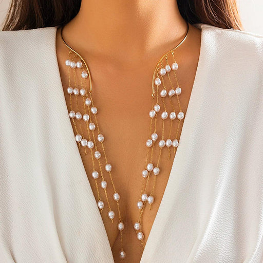 Vintage Gothic Star Crystal Necklace with Sequined Tassel Detail
