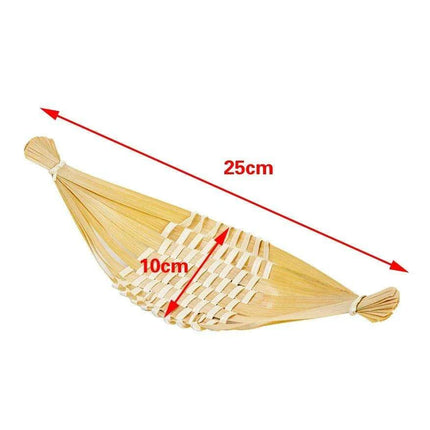 Sophisticated Bamboo Sushi and Sashimi Serving Set with Decorative Accents