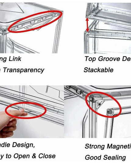 Transparent Sneaker Storage Boxes Set for Fashion Enthusiasts
