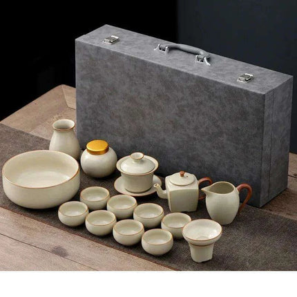 Elegant Ruyao Kung Fu Tea Set for a Refined Brewing Journey
