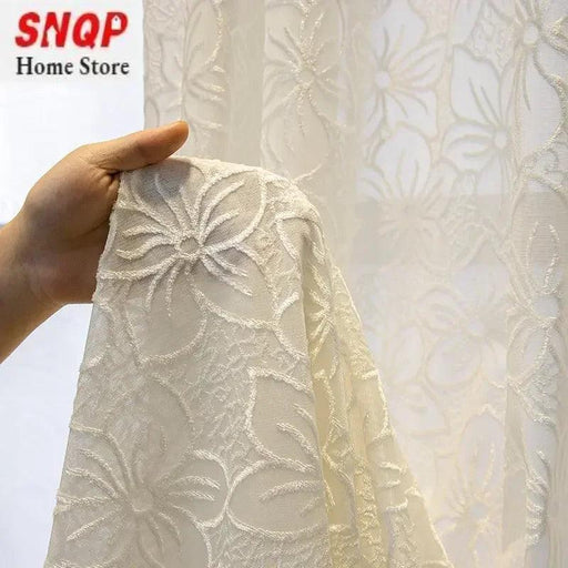 Luxurious Customizable White Tulle and Lace Window Treatments for Sophisticated Interiors