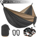 Hammock with Tree Straps | Parachute Nylon | Carabiners | Camping