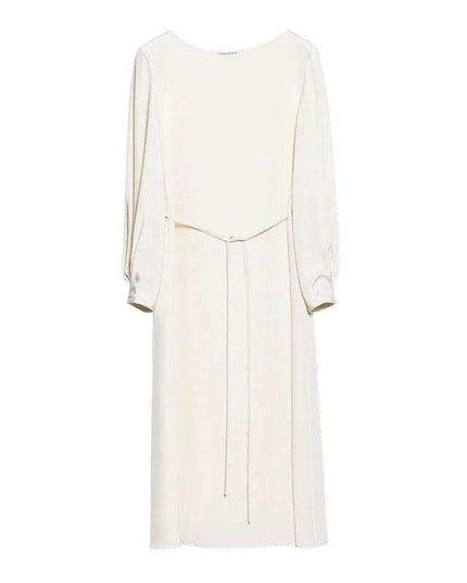 Elegant Silk Crepe Dress for Women - Perfect for Office and Parties - Spring Summer 2024 Collection