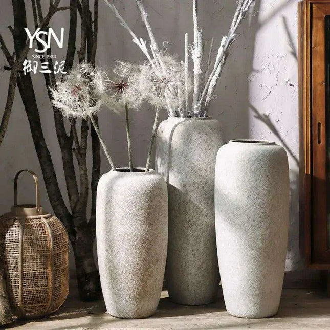 Nordic Ikebana Ceramic Vase Set for Elegant Room Decor and Plant Growth