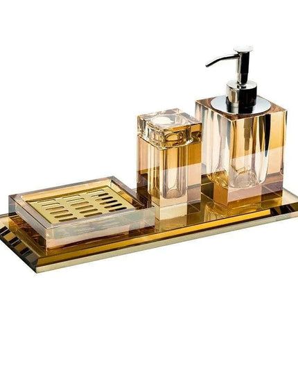 Sophisticated Square Hotel Glass Soap Dispenser with Polished Silver Pump for Contemporary Bathrooms