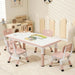 Vibrant Adjustable Kids Table and Chair Set - Perfect for Playrooms and Learning Environments