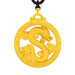 24K Yellow Gold Prosperity Pig Pendant: Pure 999 Gold Charm